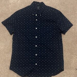 J. Crew Men's Dark Blue Geometric Shirt